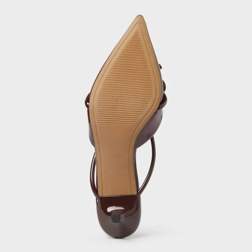 A New Day - Women’s Odelia Heels with Memory Foam Insole – A N Burgundy